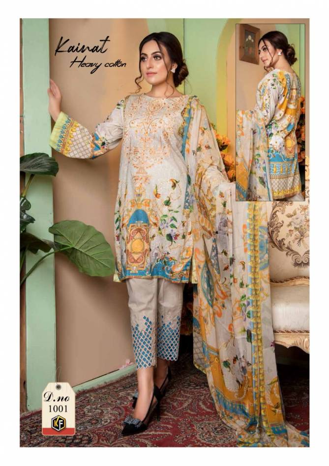 Keval Kainat Luxury Cotton Casual Wear Karachi Collection 1 Dress Material